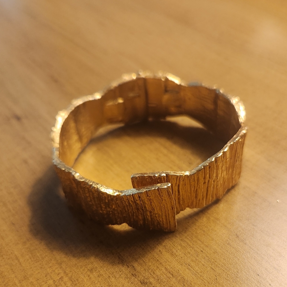 Gold Textured Ring